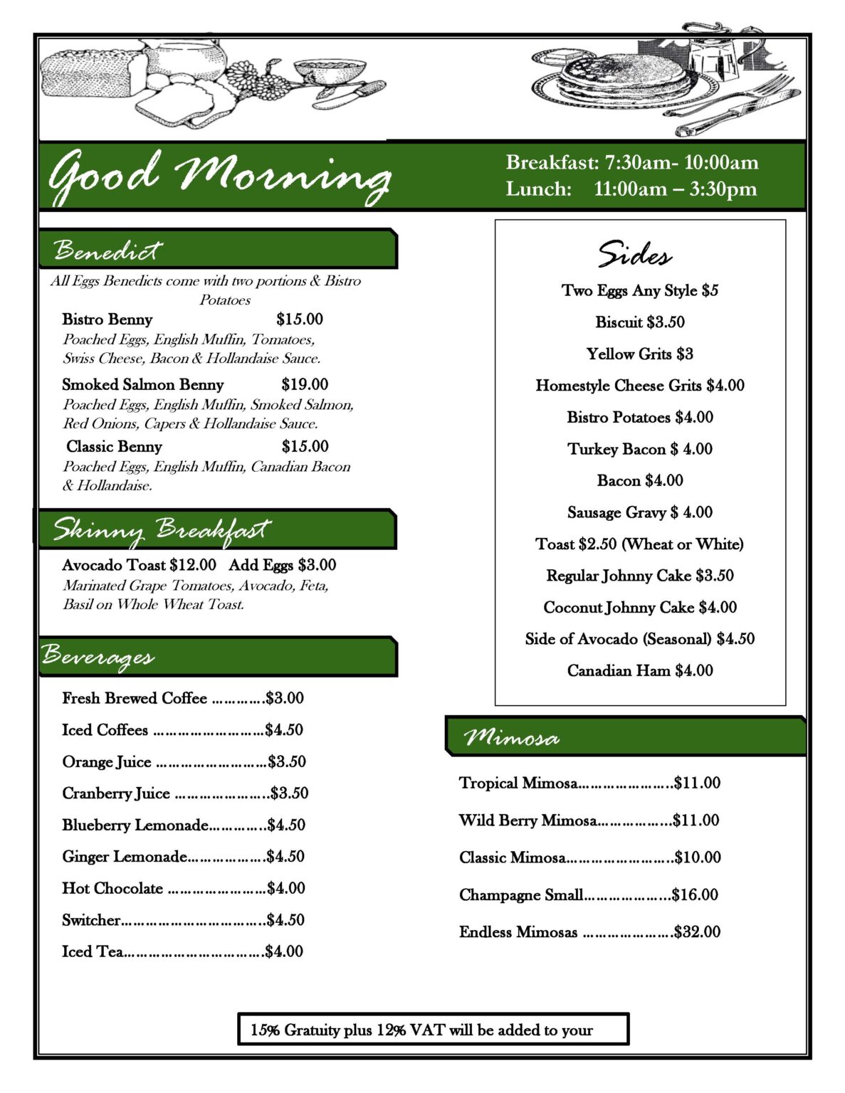 Menu - Merport Bistro